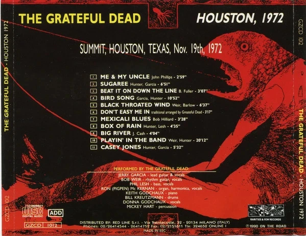 CD The Grateful Dead "Houston, 1972" – photo 2